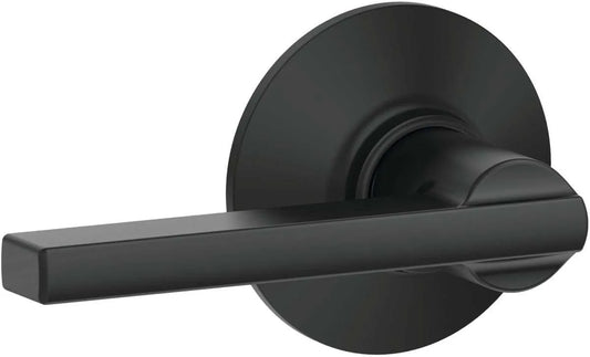 SCHLAGE Latitude Hall/Closet Passage Door Handle, Reversible, Matte Black