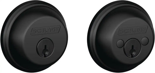 SCHLAGE B62N622 Deadbolt, Keyed 2 Sides, Matte Black