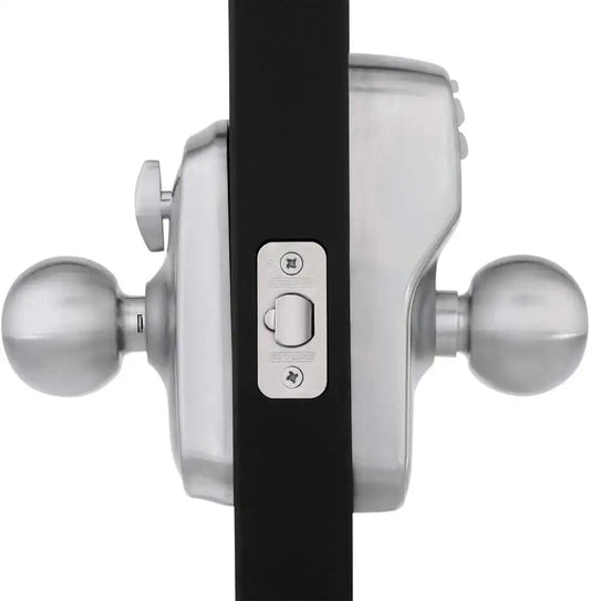Schlage FE595CS V PLY 626 ORB Plymouth Commercial Keypad Entry with Flex-Lock and Orbit Knob, Satin Chrome