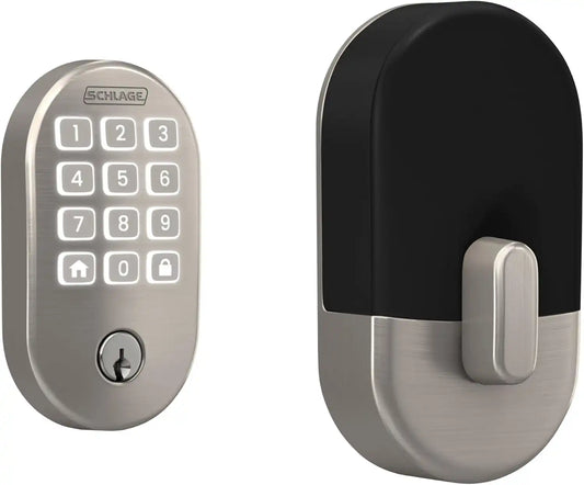 Schlage Arrive Smart WiFi Deadbolt Lock with Remsen Trim, Satin Nickel