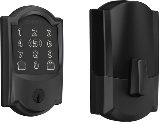 Schlage Encode Plus Smart WiFi Deadbolt Lock, Tap to Unlock, Matte Black