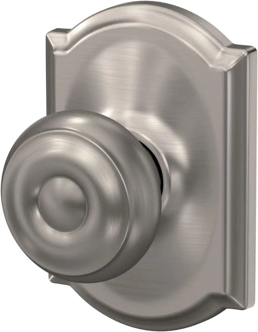Schlage Georgian Hall/Closet Passage Door Knob, Satin Nickel
