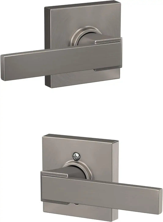 Schlage Northbrook Hall/Closet Passage Handle, Reversible, Satin Nickel