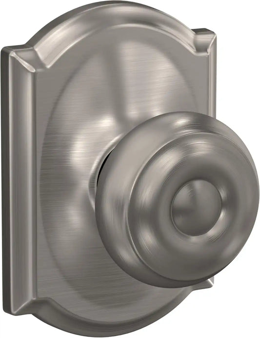 Schlage Georgian Hall/Closet Passage Door Knob, Satin Nickel