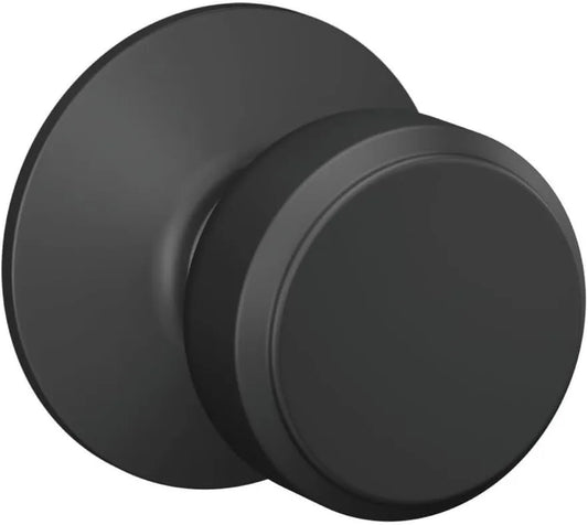 Schlage Bowery Hall/Closet Passage Door Knob, Matte Black
