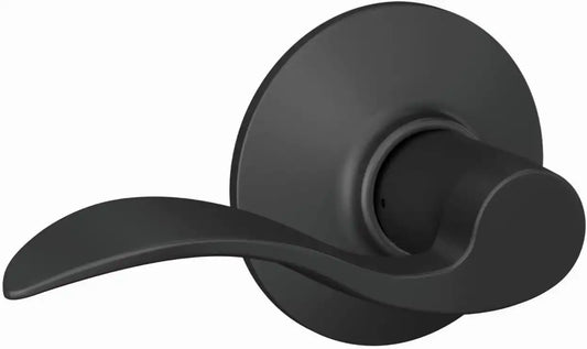 Schlage F10 ACC 622 Accent Door Lever, Hall & Closet Passage Lock, Matte Black
