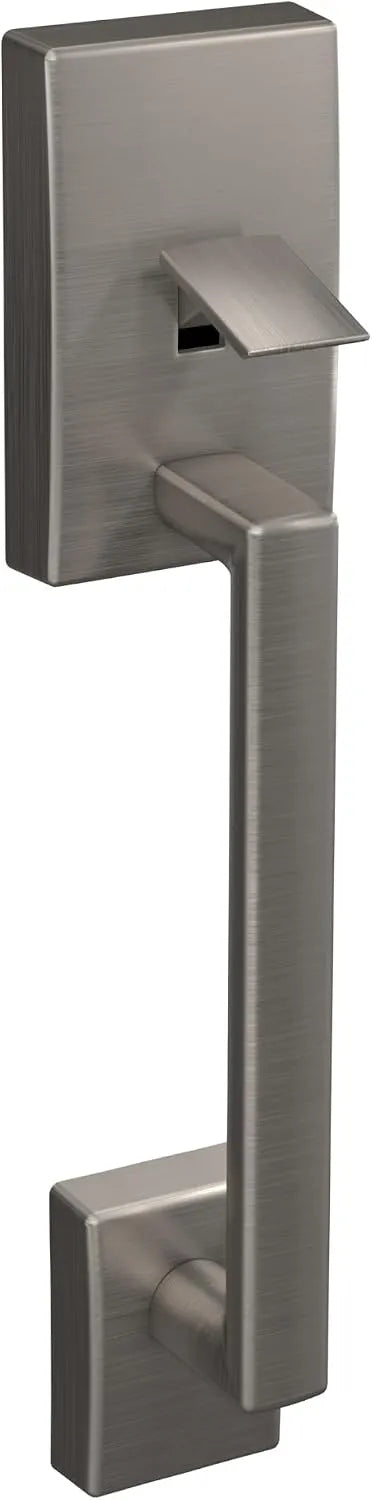 SCHLAGE Century Lower Half Entry Handleset, Latitude Lever, Satin Nickel