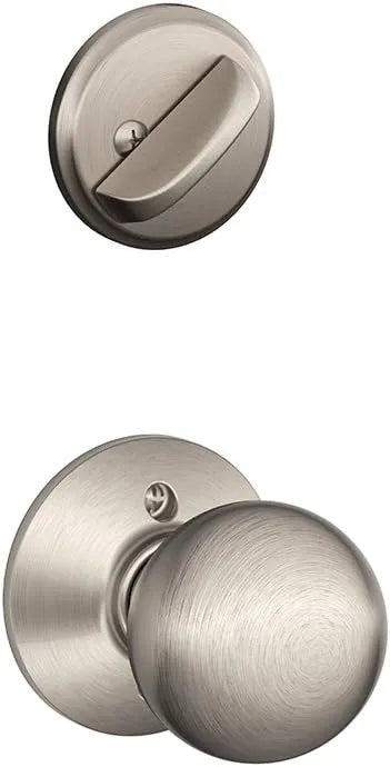 Schlage Lock Company F60GRW619ORB Greenwich Active Door Handleset with Orbit Interior, Satin Nickel
