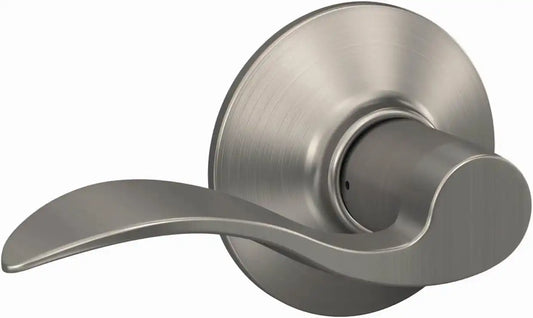 Schlage F10 ACC 619 Accent Door Lever, Hall & Closet Passage Lock, Satin Nickel