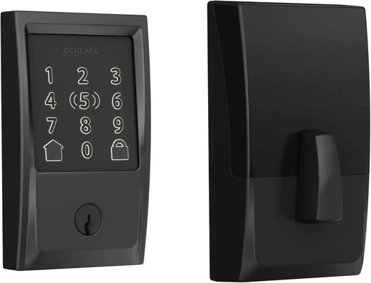 Schlage Encode Plus Smart WiFi Deadbolt Lock, Tap to Unlock, Matte Black