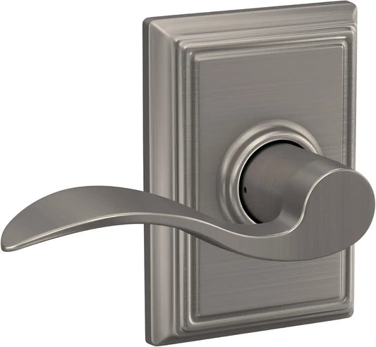SCHLAGE Accent Hall/Closet Passage Door Handle, Reversible, Satin Nickel