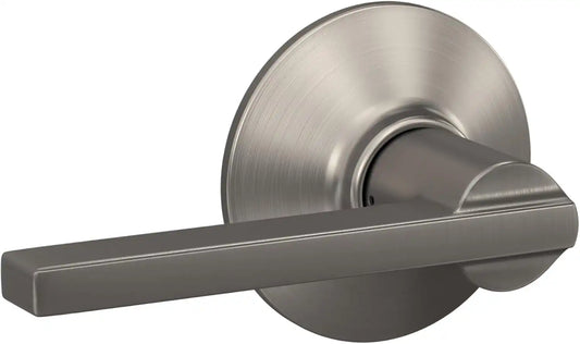 SCHLAGE Latitude Hall/Closet Passage Door Handle, Reversible, Satin Nickel